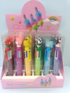 Cute cartoon creative silicone headband sequined six-color ballpoint pen Specification image
